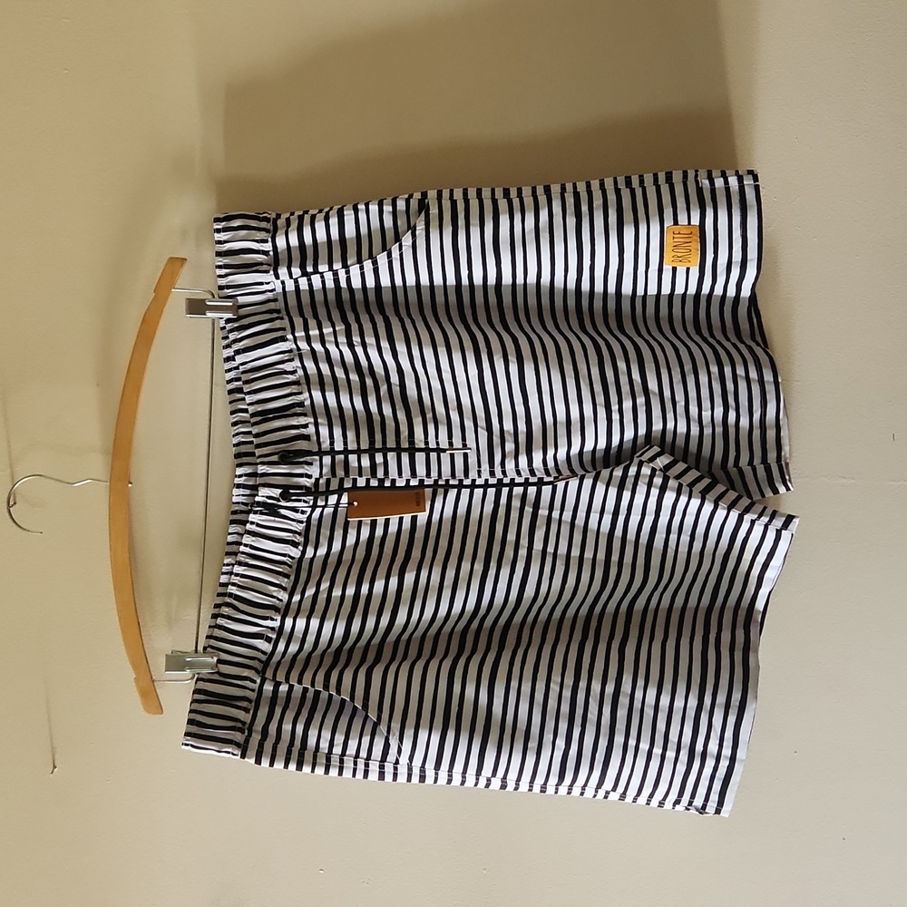 Bronte black and white striped bathing suit size XXXL